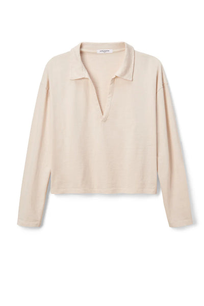 Alison Jersey Collared Shirt-Sugar