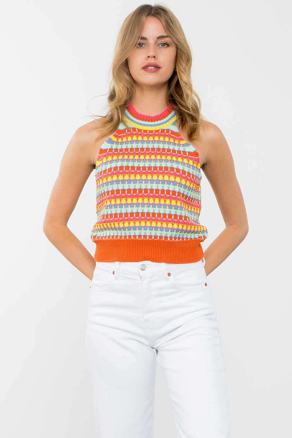 Multi Colored Novelty Top