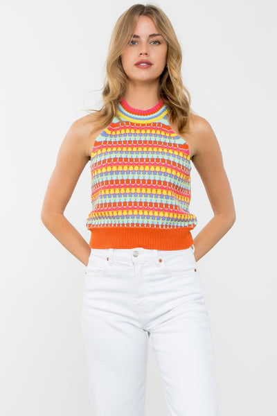 Multi Colored Novelty Top