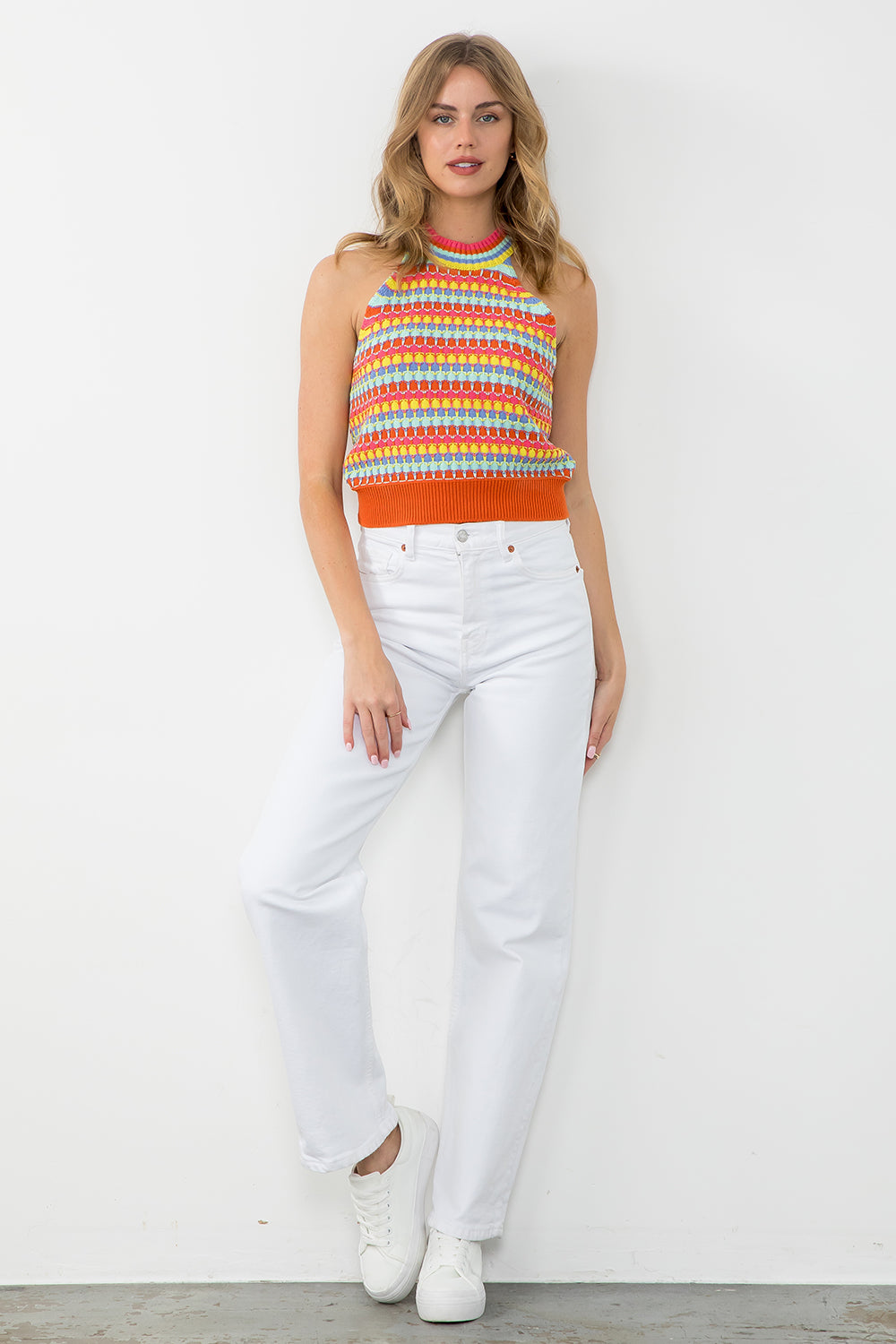 Multi Colored Novelty Top