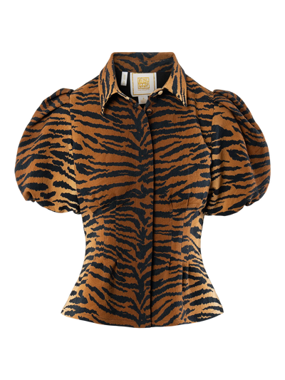Britt Top-Tiger Jacquard