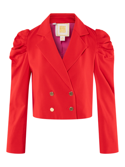 Margo Blazer-High Risk Red