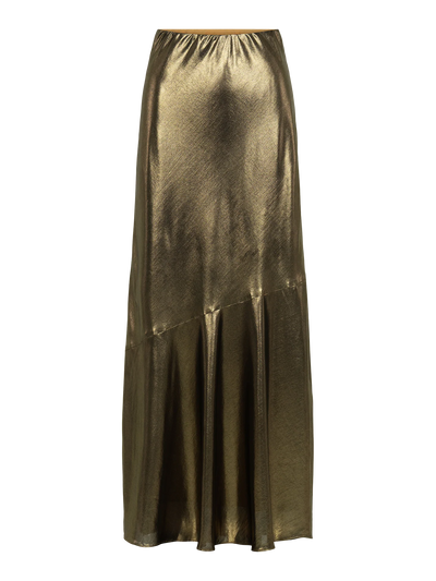 Bias Skirt-Liquid Gold