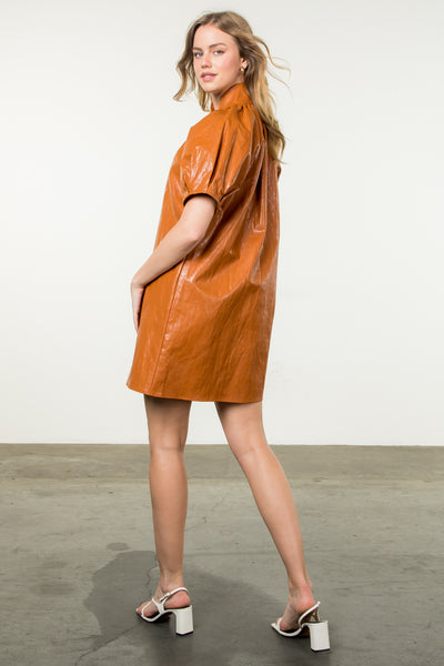 Bourbon Leather Dress