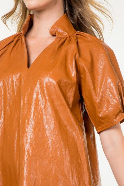 Bourbon Leather Dress