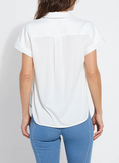 Amaya Pull On Top-Off White