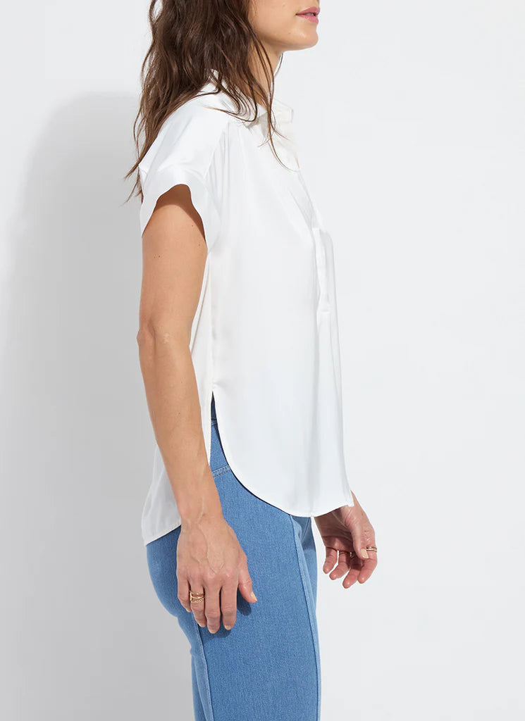 Amaya Pull On Top-Off White