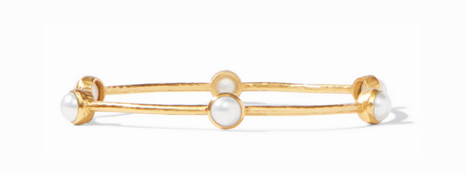 Milano Luxe Bangle-Pearl