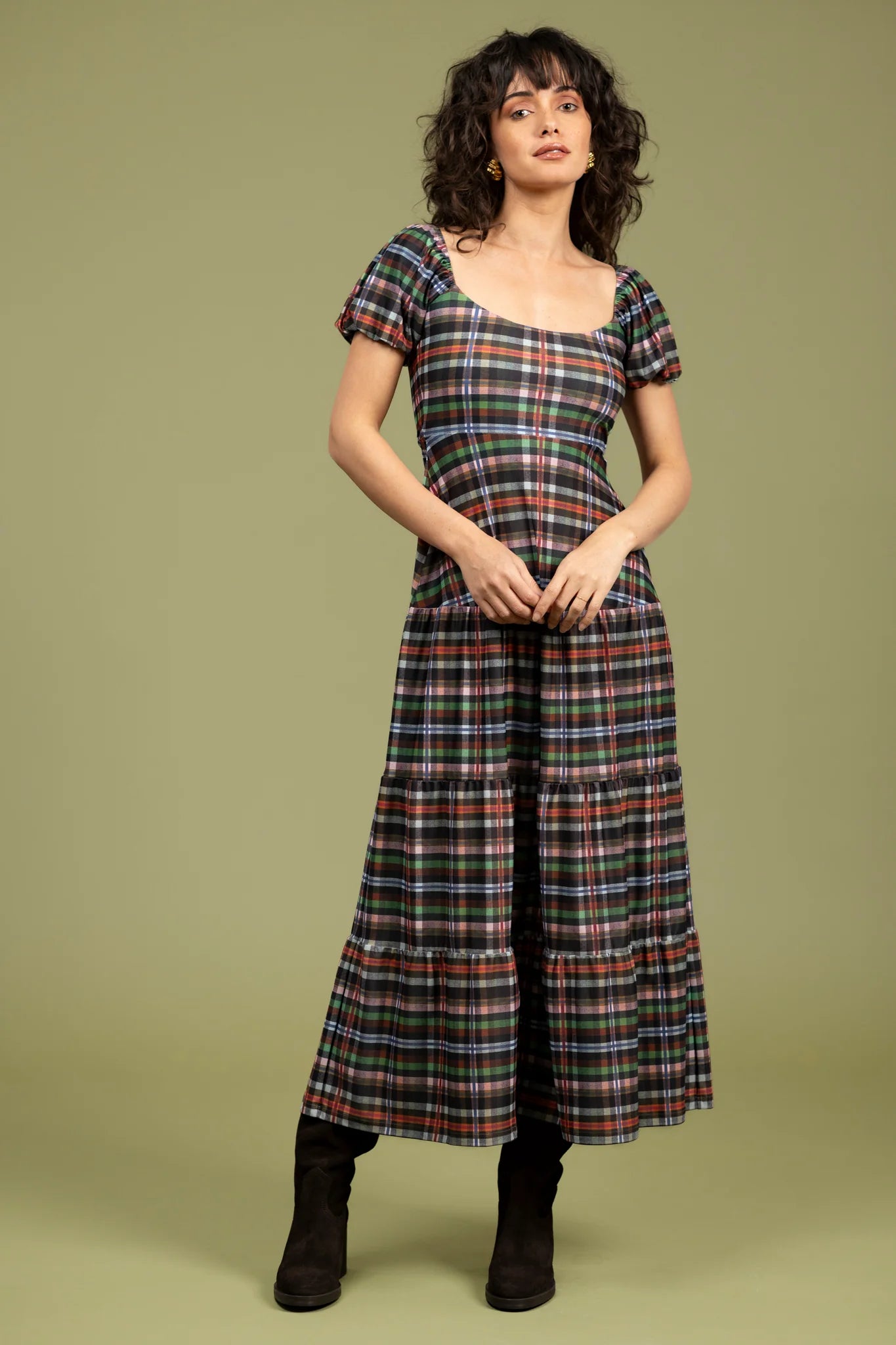 Heidi Dress - Stockholm Plaid