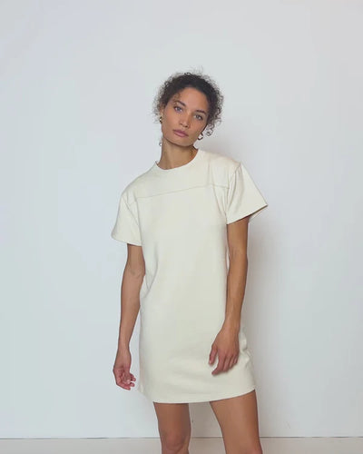 Finn Crewneck Dress-Cream