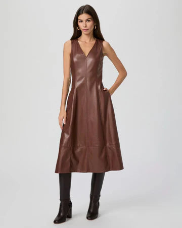 Fiorella Vegan Leather Dress-French Press