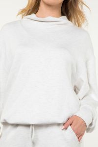 Funnel Neck Pullover Top