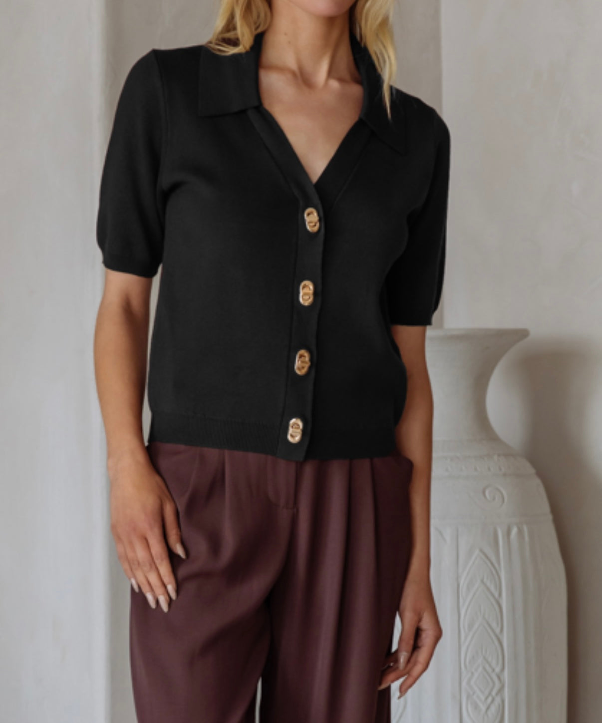 Knit Top Gold Twist Closures