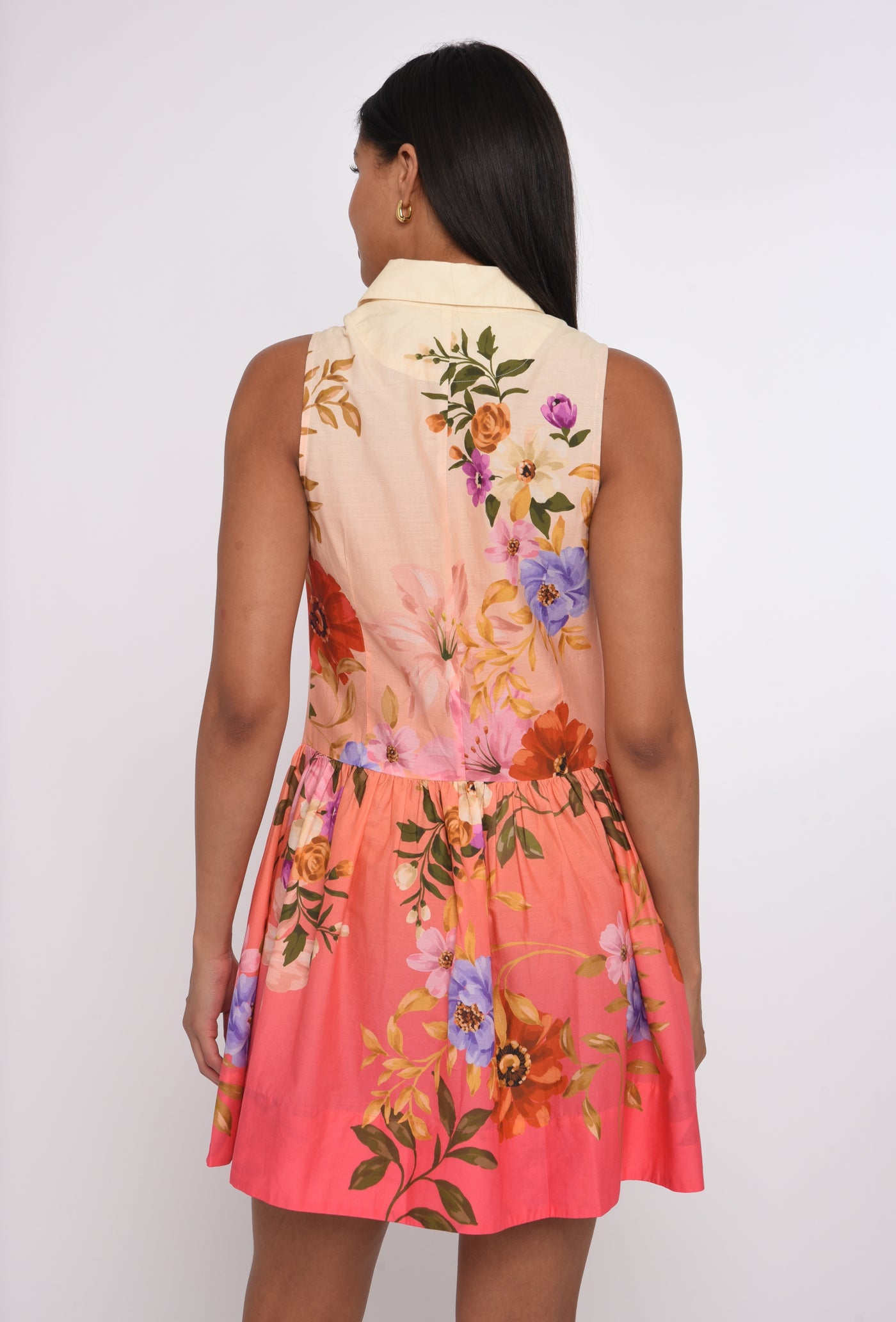 splendor mini dress Sierra Dress-Splendor In The Garden Print Liria Jersey Dress Black up closure collection:south-of-france-summer-diaries Color:#12 Yellow black base