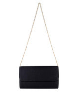 Avery Black Bulldog Clutch/crossbody With Tassels