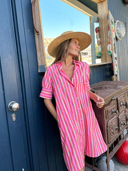 pink striped shirt dress – amelineshoppe Black Strappy Ankle Length Cut in a flattering Wedding Dresses Vow Renewals Dress Color & Size - Fits Snug:Black - 3T