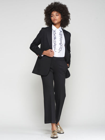 Sophia Knit Blazer-Black