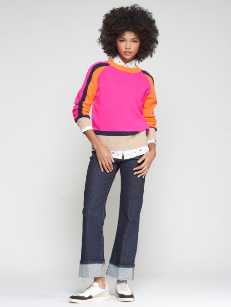Vilagallo Vibrant Colorblock Sweater