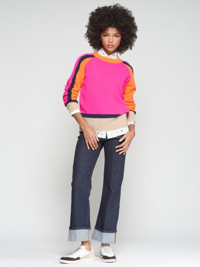 Vilagallo Vibrant Colorblock Sweater