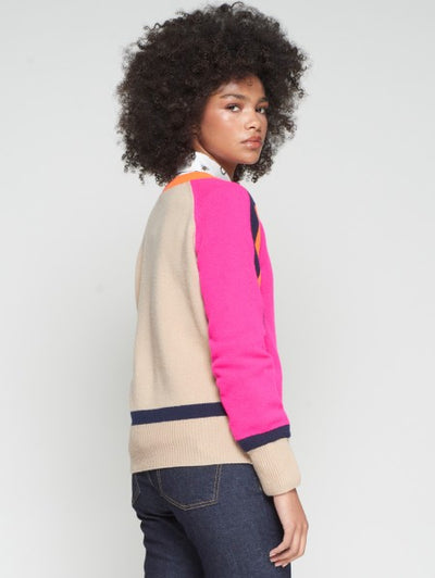 Vilagallo Vibrant Colorblock Sweater