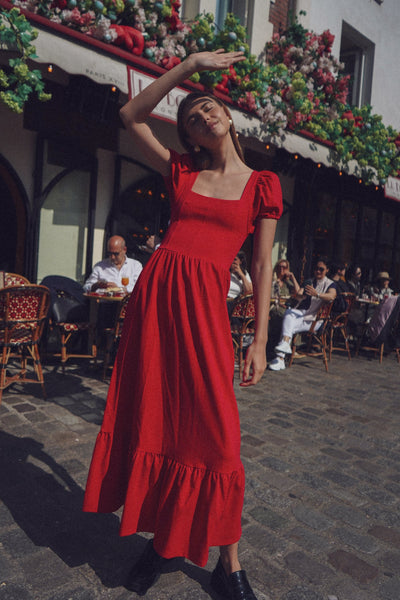 The Cornelia Dress-Red