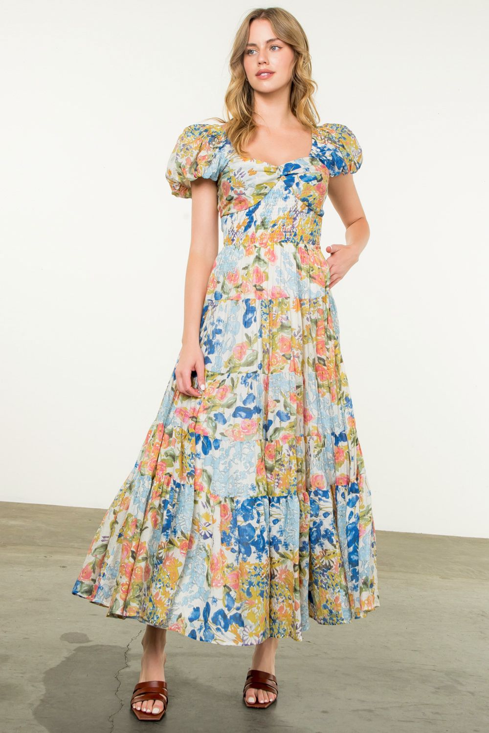 Floral Tiered Maxi Dress