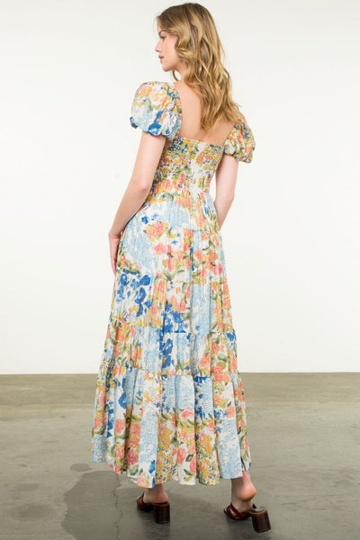 Floral Tiered Maxi Dress