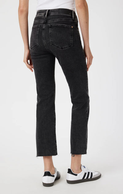 Anika Cropped Flare Jeans-Smoked Blue