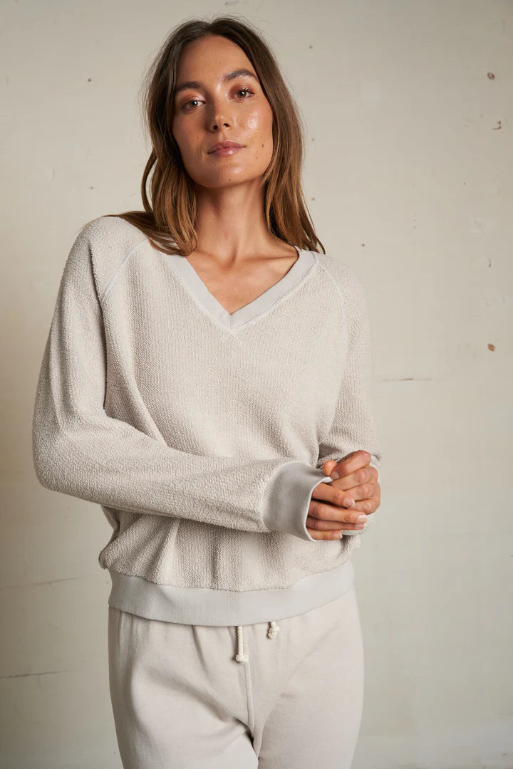 Zuri Sweatshirt-Reverse Fleece-Silver