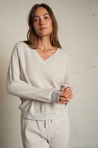 Zuri Sweatshirt-Reverse Fleece-Silver